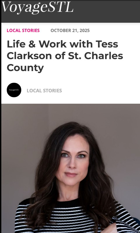 VoyageSTL - Local Stories - Life and Work - Tess Clarkson -St Charles Cnty MO - Oct 2025